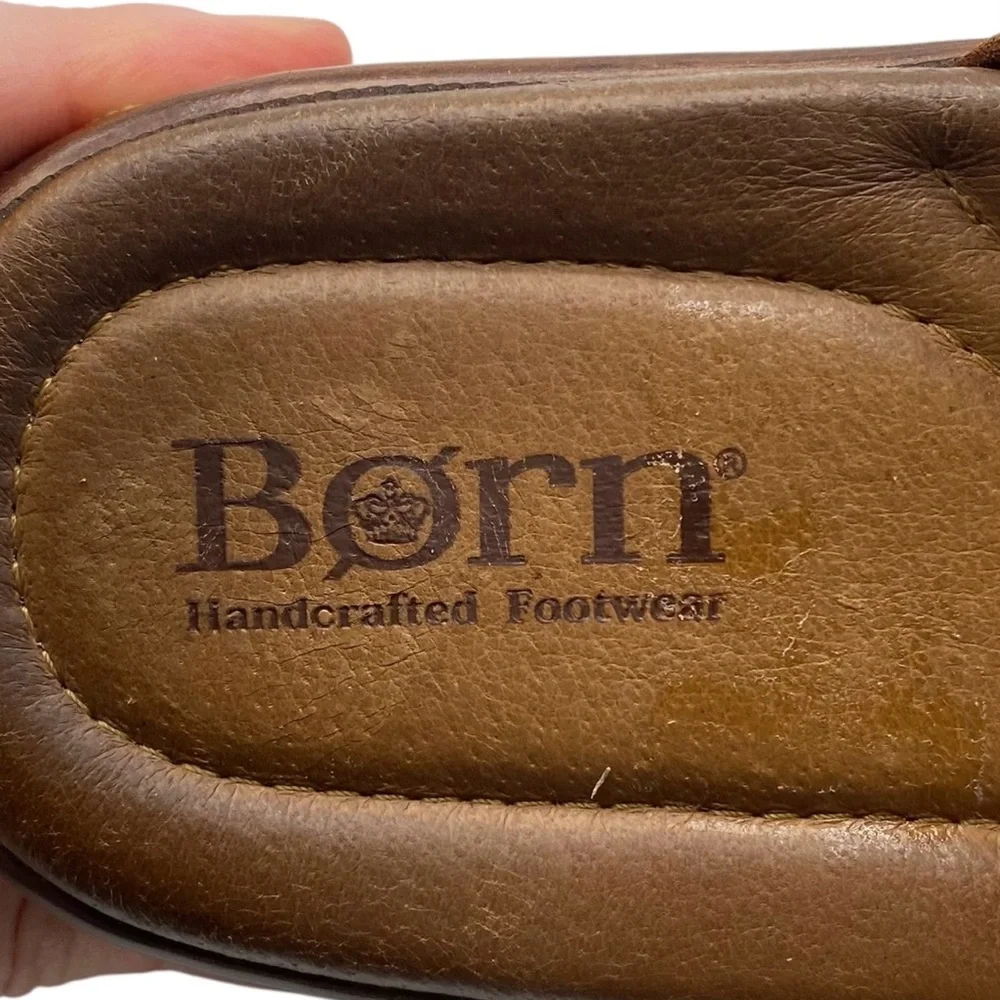 Born Womens Shoes Bandy Mules Sz 10 Brown Suede Slip On Burnished Comfort Casual - Picture 10 of 15